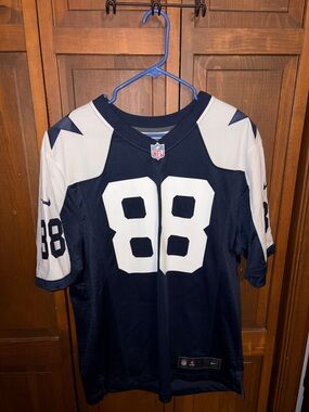 Nike Youth Navy and White #88 Football Jersey